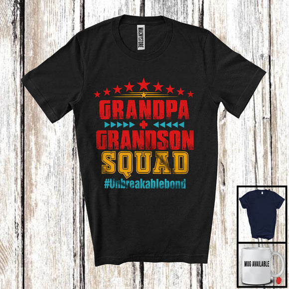 MacnyStore - Grandpa Grandson Squad, Awesome Father's Day Vintage Lover, Matching Family Group T-Shirt
