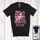 MacnyStore - Guinea Pig Mom, Lovely Mother's Day Pink Leopard Guinea Pig, Flowers Matching Family T-Shirt