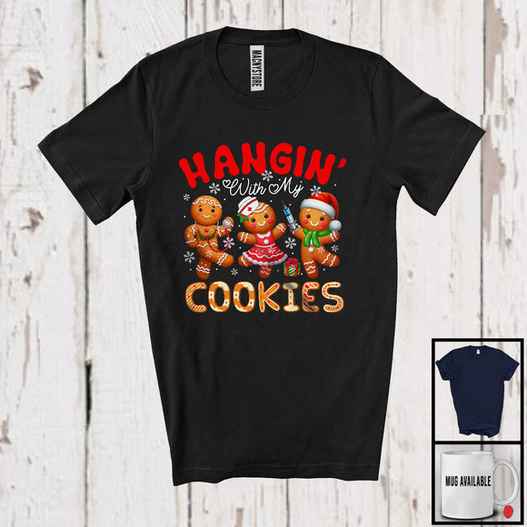 MacnyStore - Hangin' With My Cookies Gingerbread; Fantastic Christmas Three Gingerbreads; Nurse Group T-Shirt