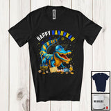 MacnyStore - Happy Hanukkah; Lovely Chanukah Alligator Wearing Kippah; Wild Animal Lover Menorah Family T-Shirt