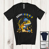 MacnyStore - Happy Hanukkah; Lovely Chanukah Gecko Wearing Kippah; Wild Animal Lover Menorah Family T-Shirt