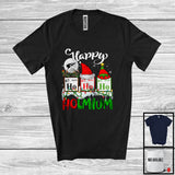 MacnyStore - Happy Holmium; Humorous Christmas Lights 3Ho Santa; Science Chemistry Teacher Students T-Shirt