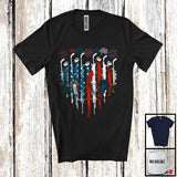 MacnyStore - Hockey Heart Shape American Flag, Awesome 4th Of July Hockey Player Lover, Patriotic Group T-Shirt