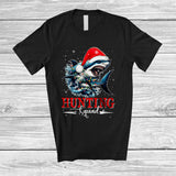 MacnyStore - Hunting Squad; Scary Christmas Lights Santa Shark Sea Animal Lover; Snowing Around Family T-Shirt