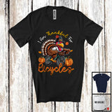 MacnyStore - I Am Thankful For Bicycles; Humorous Thanksgiving Turkey Riding Biker; Family T-Shirt