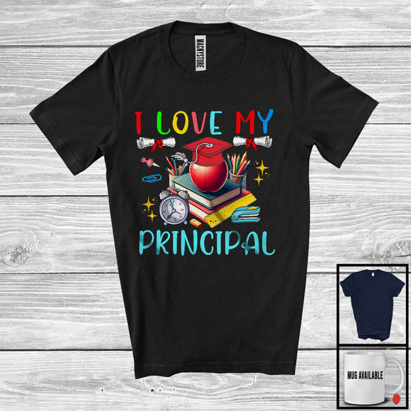 MacnyStore - I Love My Principal, Adorable Last Day Of School Graduation, Student Principal Group T-Shirt