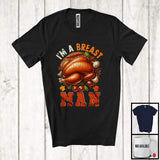 MacnyStore - I'm A Breast Man; Humorous Thanksgiving Turkey Dinner Fall Lover; Matching Family Team T-Shirt
