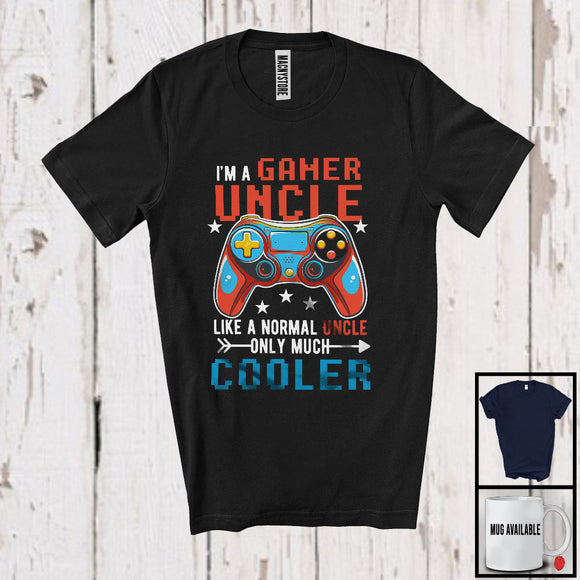 MacnyStore - I'm A Gamer Uncle Definition Much Cooler, Joyful Father's Day Games Controller, Gaming Gamer T-Shirt