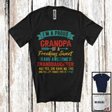 MacnyStore - I'm A Proud Grandpa Of Freaking Sweet Granddaughter, Amazing Father's Day Vintage, Family T-Shirt
