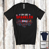MacnyStore - I'm His Sparkler, Awesome 4th Of July American US Flag Firecracker, Couple Patriotic T-Shirt