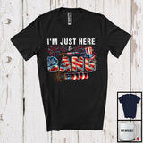 MacnyStore - I'm Just Here To Bang, Cheerful 4th Of July American Flag Firework, Matching Family Patriotic Team T-Shirt