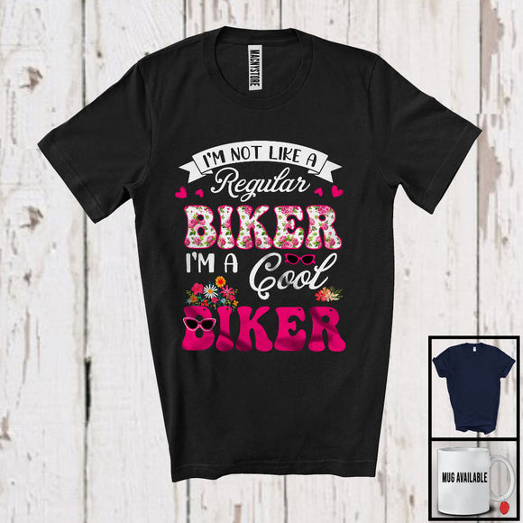 MacnyStore - I'm Not Like A Regular Biker, Cool Mother's Day Flowers, Matching Biker Family Group T-Shirt