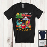 MacnyStore - I'm Ready For Christmas In July, Joyful Summer Vacation Santa Catfish Lover, Sea Beach Family T-Shirt
