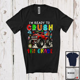 MacnyStore - I'm Ready To Crush 4th Grade, Colorful First Day Of School Monster Truck, Students Group T-Shirt