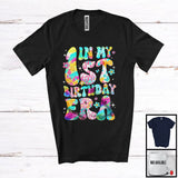 MacnyStore - In My 1st Birthday Era; Lovely Colorful 1st Old Birthday Celebration Flowers; Girls Family Group T-Shirt