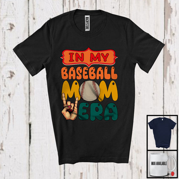 MacnyStore - In My Baseball Mom ERA, Wonderful Mother's Day Sport Player Vintage, Family Group T-Shirt