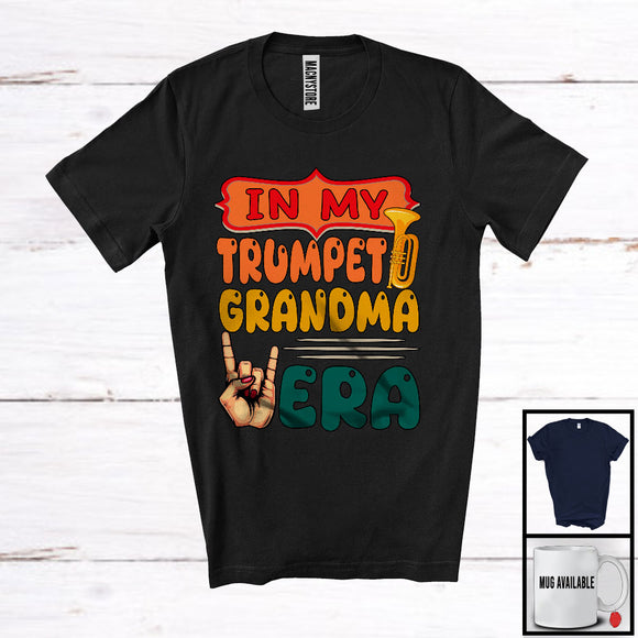 MacnyStore - In My Trumpet Grandma ERA, Proud Mother's Day Rock Music Hand, Musical Instruments Family T-Shirt
