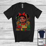 MacnyStore - Juneteenth 1865, Adorable Black History Month Black Afro Girls, African American Family Group T-Shirt