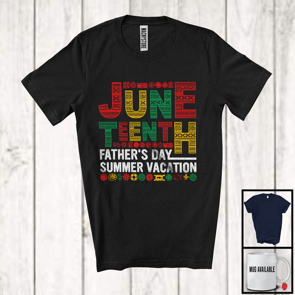 MacnyStore - Juneteenth Father's day Summer Vacation, Proud Black Afro American African, Family Group T-Shirt