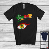 MacnyStore - Juneteenth, Proud Black History Month Juneteenth Black Afro Eye, African American Proud T-Shirt