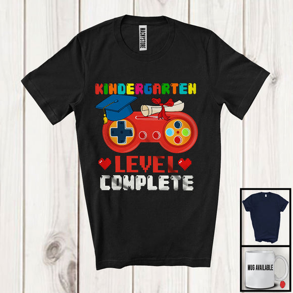 MacnyStore - Kindergarten Level Complete, Humorous Summer Vacation Game Controller, Gamer Gaming Lover T-Shirt