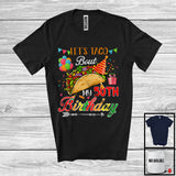 MacnyStore - Let's Taco Bout My 50th Birthday, Cheerful Birthday Party Taco Lover, Mexican Family Group T-Shirt