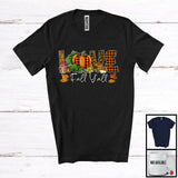 MacnyStore - Love Fall Y'all, Awesome Thanksgiving Fall Autumn Leaves Plaid Pumpkin, Family Group T-Shirt