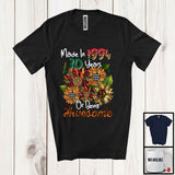 MacnyStore - Made In 1994 30 Years Of Being Awesome, Lovely 30th Birthday Women, Leopard Plaid Sunflower T-Shirt
