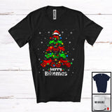 MacnyStore - Merry Bikemas; Awesome Christmas Lights Tree Dirt Bike; Matching X-mas Dirt Bike Biker T-Shirt