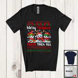 MacnyStore - Merry Christmas Brush Them All; Adorable Sweater Three Teeth Tooth; Dental Assistant Dentist T-Shirt