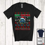 MacnyStore - Merry Christmas; Joyful X-mas Christmas Sweater Santa Scuba Diver Equipments; Family Group T-Shirt