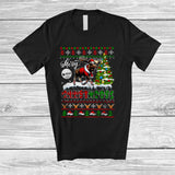 MacnyStore - Merry Christmoose; Amazing Christmas Sweater Plaid Santa Moose; Pajamas Family Group T-Shirt