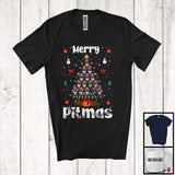 MacnyStore - Merry Pitmas; Wonderful Christmas Lights Santa Elf Pit Bull X-mas Tree; Family Group T-Shirt