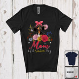 MacnyStore - Mom Of A Spoiled Dog, Floral Mother's Day Flowers Matching Dachshund Lover, Family Group T-Shirt