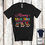 MacnyStore - Mommy's Little Shits, Humorous Mother's Day Son Daughter, Hearts Matching Family Group T-Shirt