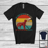 MacnyStore - My Irish Setter Is Family, Lovely Vintage Retro Irish Setter Owner Lover, Matching Family Group T-Shirt