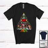 MacnyStore - NP Crew; Fantastic Christmas Tree Lights Dabbing Santa Reindeer Elf Dabbing; Nurse Group T-Shirt