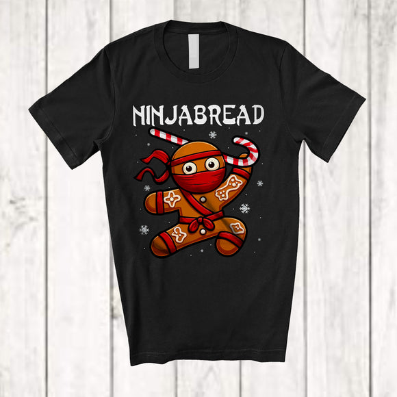 MacnyStore - Ninjabread; Amusing Christmas Cookie Gingerbread Ninja; Baker Baking Lover Family T-Shirt