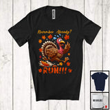 MacnyStore - November Already Run; Humorous Thanksgiving Turkey Running; Fall Leaves Runner Lover T-Shirt