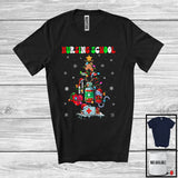 MacnyStore - Nursing School; Proud Christmas Tree Lights Jobs Careers; X-mas Pajama Family Group T-Shirt