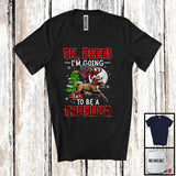 MacnyStore - Oh Deer I'm Going To Be A Grandma; Amazing Christmas Plaid Reindeer Santa; Pregnancy Family T-Shirt