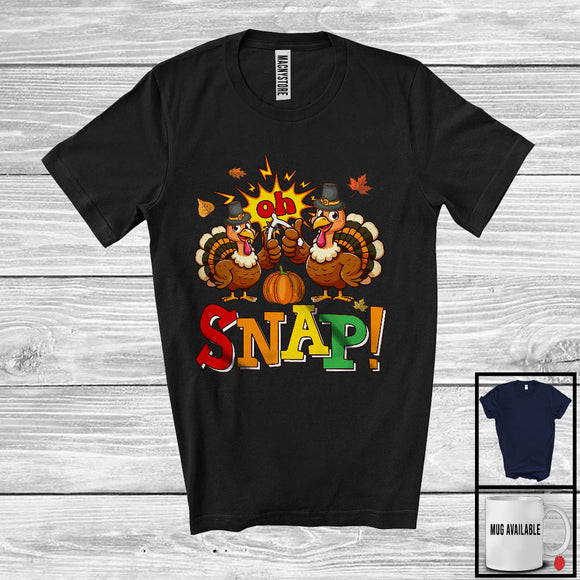 MacnyStore - Oh Snap, Amazing Thanksgiving Turkey Breaking Gripper Bone Lover, Matching Family Group T-Shirt