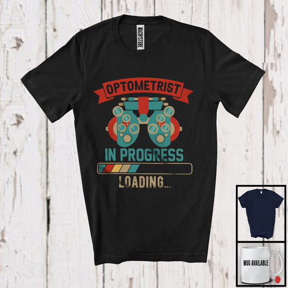 MacnyStore - Optometrist In Progress Loading, Humorous Father's Day Mother's Day Vintage, Family Group T-Shirt