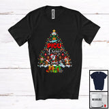 MacnyStore - PICU Crew; Fantastic Christmas Tree Lights Dabbing Santa Reindeer Elf Dabbing; Nurse Group T-Shirt