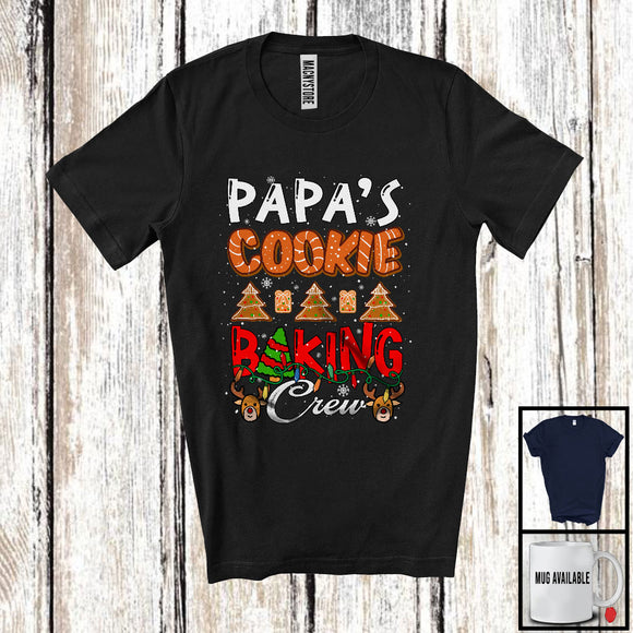 MacnyStore - Papa's Cookie Baking Crew; Adorable Christmas Tree Santa Baker; X-mas Family Group T-Shirt