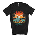 MacnyStore -  Personalize Custom Name Best Brother, Awesome Father's Day Sunset, Brothers Family T-Shirt