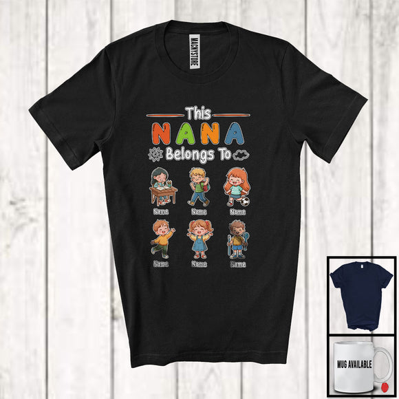 MacnyStore - Personalize Custom Name This Nana Belongs To, Adorable Mother's Day Grandson Granddaughter, Family T-Shirt