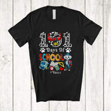 MacnyStore - Personalized 101 Days of School; Lovely 100th Day Dalmatian; Custom Name Boy Student Teacher T-Shirt