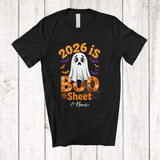 MacnyStore - Personalized 2026 Is Boo Sheet; Humorous Halloween Custom Name Ghost Boring; Family Group T-Shirt