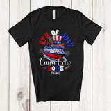 MacnyStore - Personalized 4th Of July Cruise Crew 2025; Amazing Custom Name Cruise Family Friend Parades T-Shirt